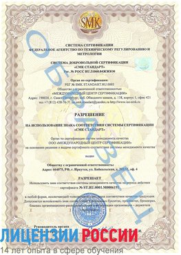 Образец разрешение Невьянск Сертификат ISO 50001